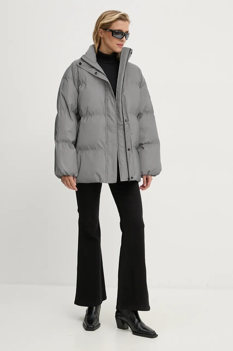 2NDDAY kurtka Santiago damska kolor szary zimowa oversize 2245112509 - zdjęcie produktu nr 2