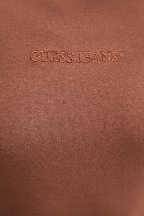Guess Jeans longsleeve damski kolor brązowy W4YI22 J1314 - zdjęcie produktu nr 2