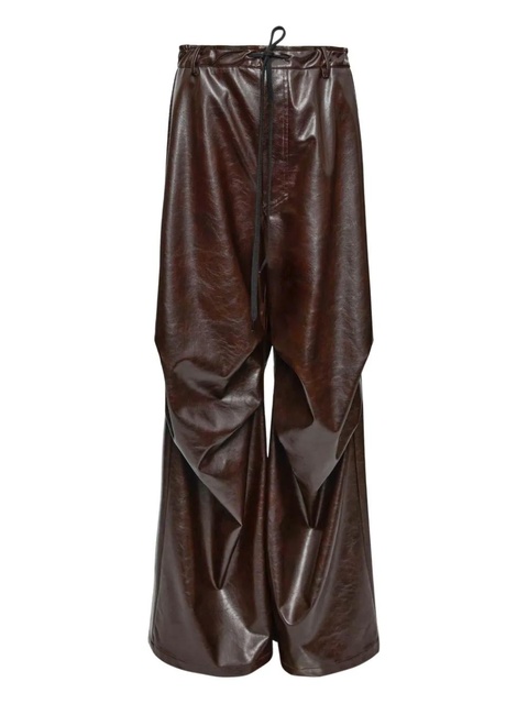 MM6 Maison Margiela draped trousers - Brown - zdjęcie produktu nr 1