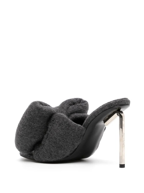 Off-White Allen bow wool sandals - Grey - zdjęcie produktu nr 2