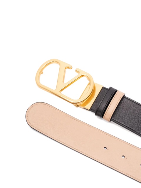 Valentino Garavani VLogo Signature plaque belt - Black - zdjęcie produktu nr 2