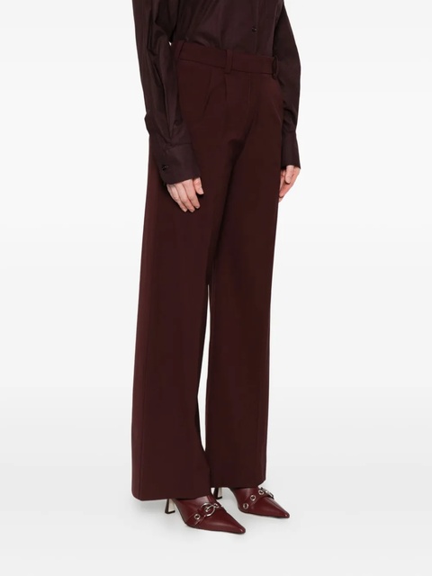 Maje pleated straight trousers - Red - zdjęcie produktu nr 1