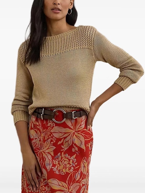Lauren Ralph Lauren boat-neck sweater - Neutrals - zdjęcie produktu nr 1