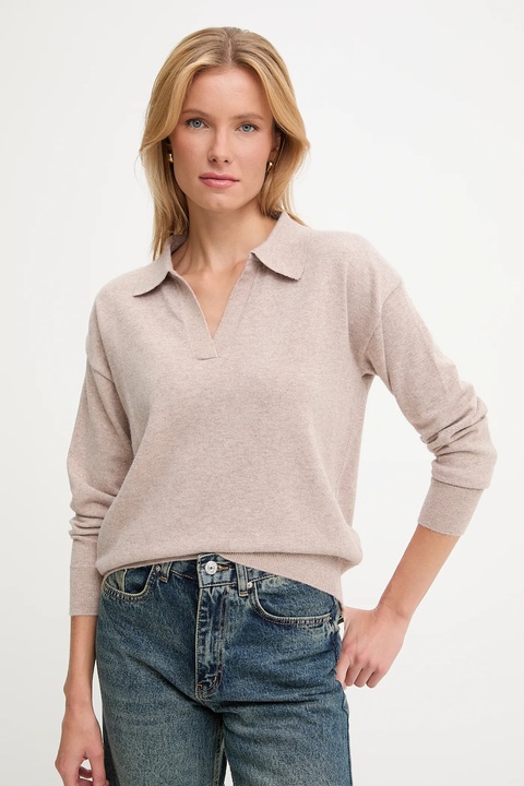 Answear.LAB sweter z kaszmirem damski kolor beżowy - zdjęcie produktu nr 1
