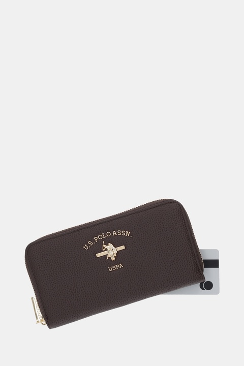 U.S. Polo Assn. portfel Stanford damski kolor brązowy WIUSS6207WVP - zdjęcie produktu nr 1