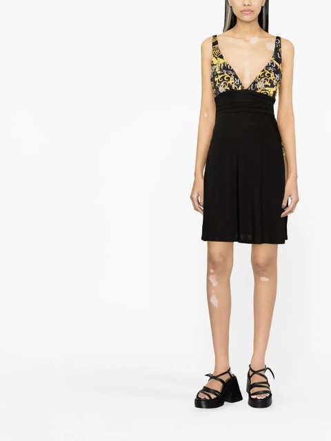 Versace logo-print minidress - Black - zdjęcie produktu nr 1