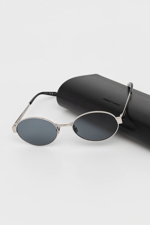 Saint Laurent okulary przeciwsłoneczne damskie kolor srebrny SL 692 - zdjęcie produktu nr 2