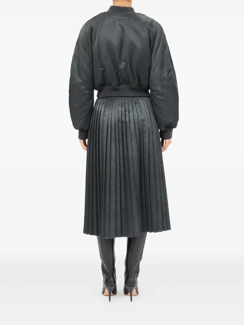 MM6 Maison Margiela cropped bomber jacket - Black - zdjęcie produktu nr 1