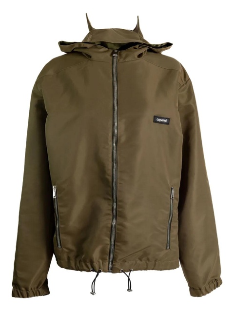 Coperni hooded zip-up jacket - Green - zdjęcie produktu nr 1