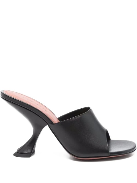 Amina Muaddi 90mm Lupita sculpted heel sandals - Black - zdjęcie produktu nr 1