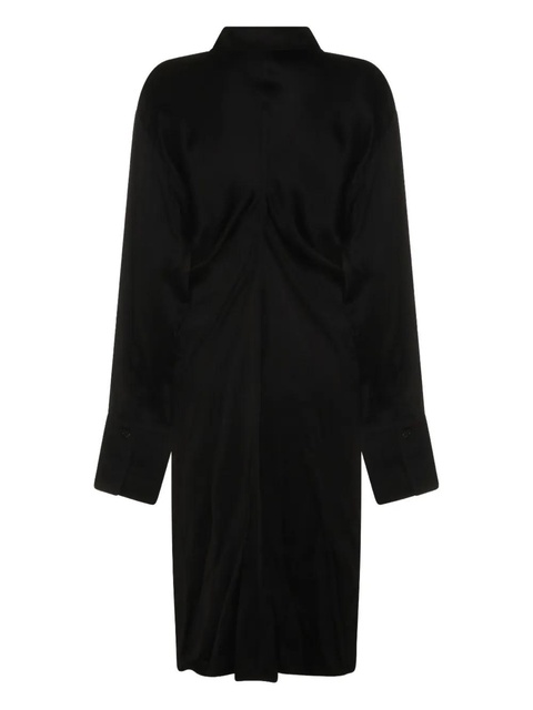 TOTEME button collared midi dress - Black - zdjęcie produktu nr 1