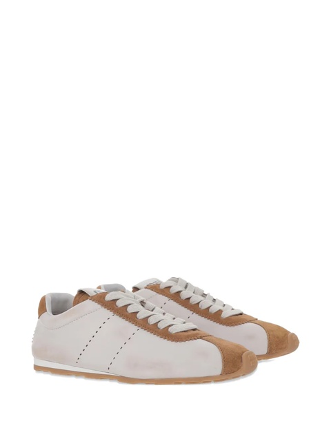 Miu Miu perforated suede leather sneakers - White - zdjęcie produktu nr 2