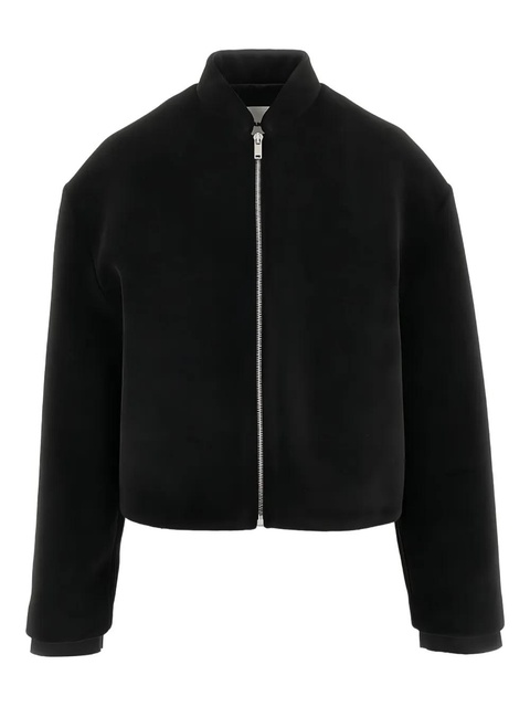 Jil Sander cropped bomber jacket - Black - zdjęcie produktu nr 2