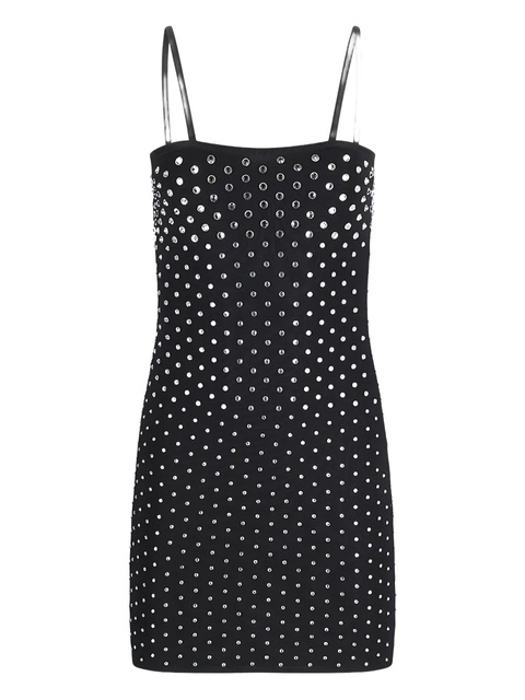 Blumarine crystal-embellished mini dress - Black - zdjęcie produktu nr 1