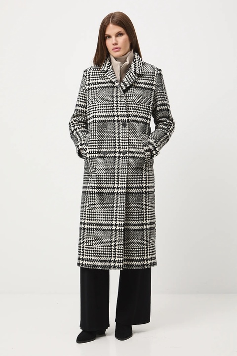 Medicine płaszcz z dodatkiem wełny kolor czarny - zdjęcie produktu nr 2