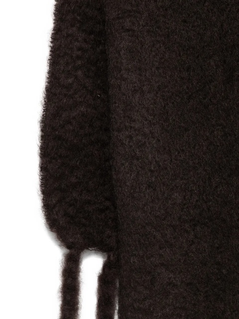 Jil Sander fringed wool scarf - Brown - zdjęcie produktu nr 2