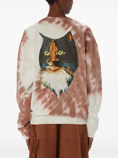 JW Anderson tie-dye organic cotton sweatshirt - Brown - zdjęcie produktu nr 2