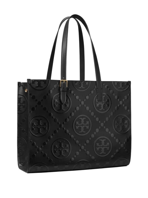 Tory Burch T Monogram-embossed tote bag - Black - zdjęcie produktu nr 2