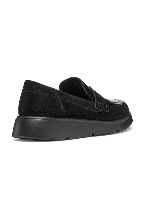 Geox mokasyny zamszowe D ARLARA damskie kolor czarny na platformie D46LCB 02266 C9999 - zdjęcie produktu nr 2