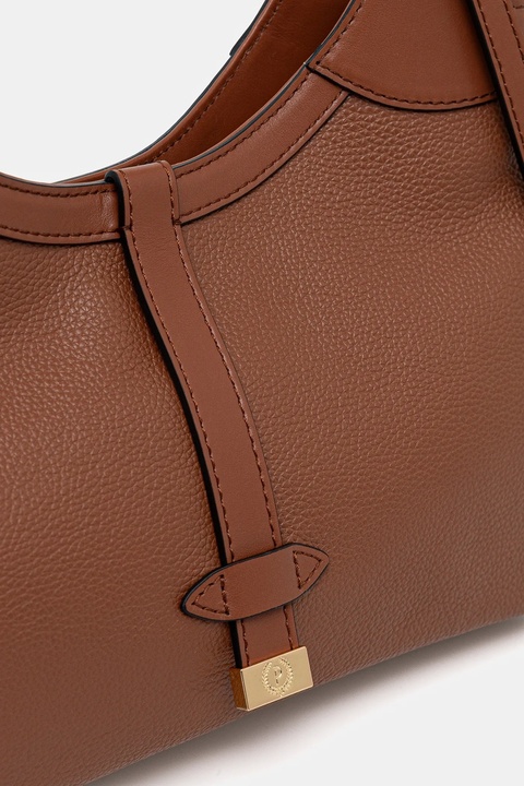 Pollini torebka skórzana kolor brązowy PC4401PP0N QA1 - zdjęcie produktu nr 2