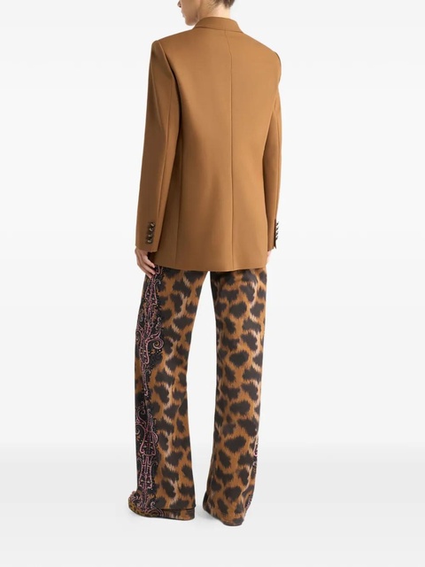 ETRO double-breasted Pegaso-buttons blazer - Brown - zdjęcie produktu nr 1