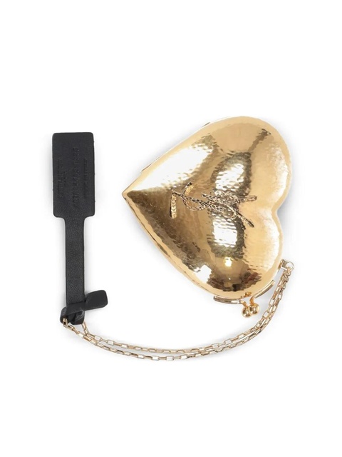 Saint Laurent heart mini bag - Gold - zdjęcie produktu nr 1