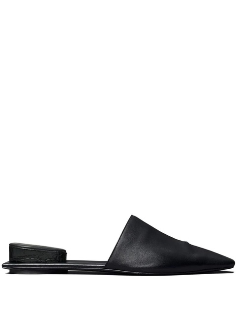 Tory Burch pierced leather slippers - Black - zdjęcie produktu nr 1