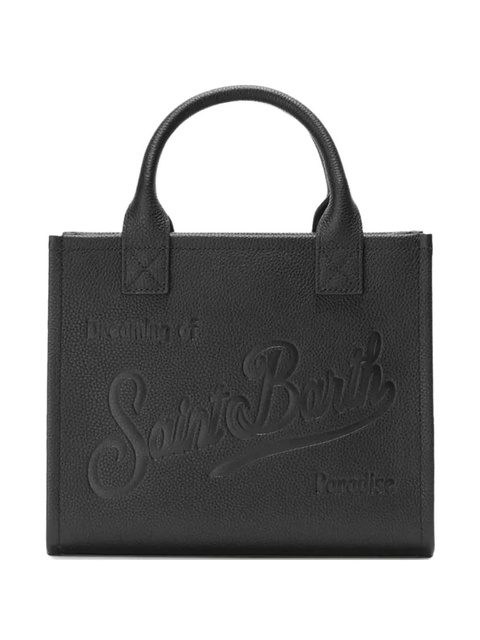 MC2 Saint Barth medium Vanity embossed-logo leather tote bag - Black - zdjęcie produktu nr 1
