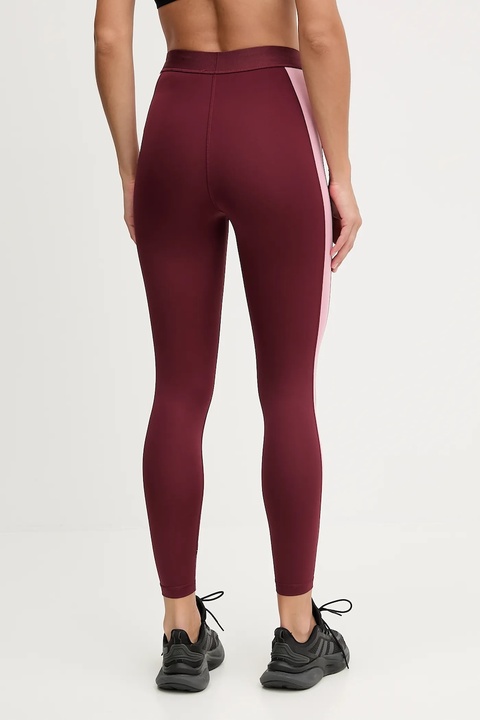 Puma legginsy treningowe damskie kolor bordowy wzorzyste 526679 - zdjęcie produktu nr 2