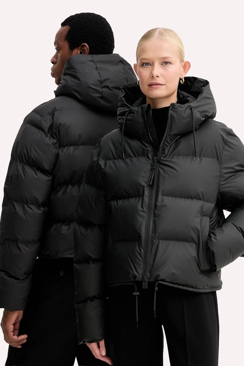 Rains kurtka przeciwdeszczowa Alta Short Puffer Jacket W3T3 kolor czarny zimowa 15150.01 - zdjęcie produktu nr 1