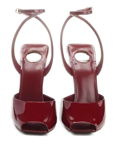 Saint Laurent 110mm La Scandale pumps - Red - zdjęcie produktu nr 2