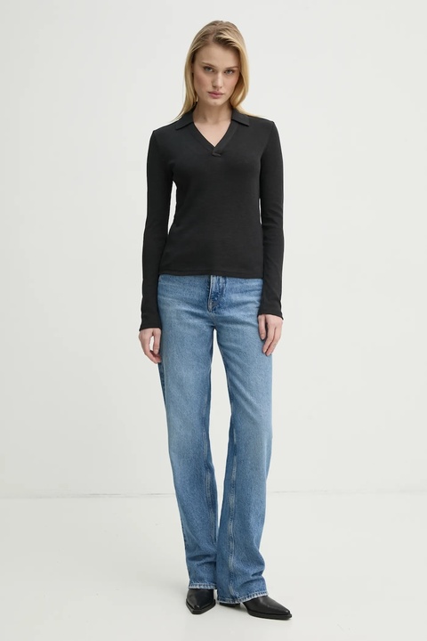 G-Star longsleeve bawełniany kolor czarny D26074-D958 - zdjęcie produktu nr 2