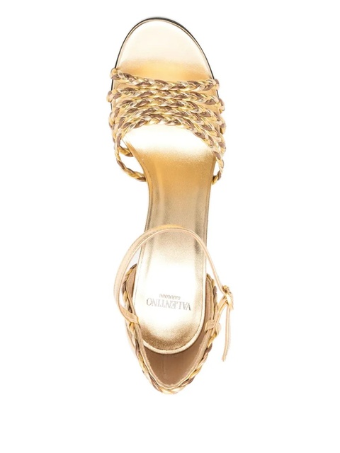 Valentino Garavani 100mm Hi Dolly braided sandals - Gold - zdjęcie produktu nr 2