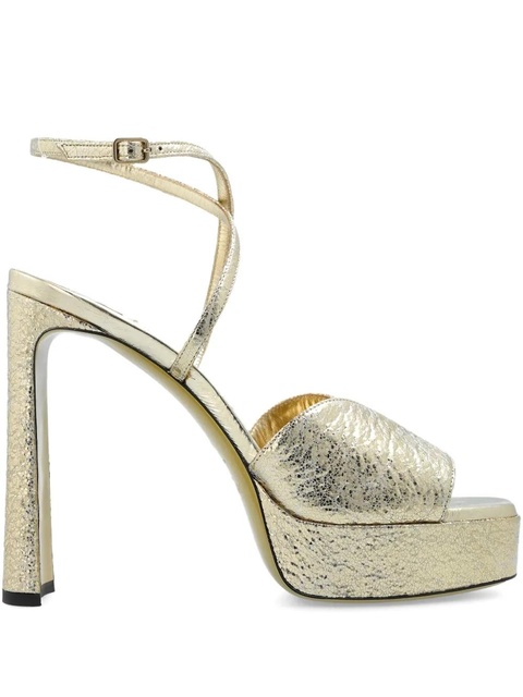 Jimmy Choo 145mm Karli platform sandals - Gold - zdjęcie produktu nr 1