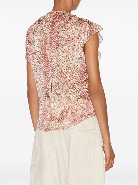 ISABEL MARANT Lonea top - Red - zdjęcie produktu nr 2