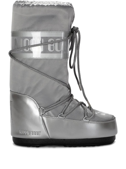 Moon Boot Icon glance lace-up boot - Grey - zdjęcie produktu nr 1