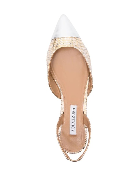 Aquazzura Milanese ballerina shoes - Gold - zdjęcie produktu nr 2