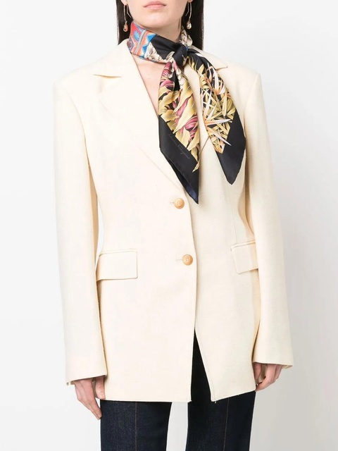 Ferragamo India-print silk scarf - Black - zdjęcie produktu nr 2