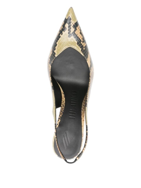 The Attico 105mm snake-print pumps - Green - zdjęcie produktu nr 2