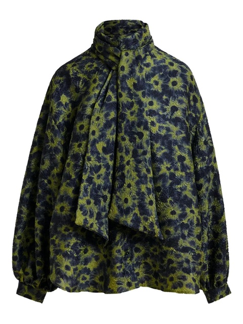 Essentiel Antwerp abstract-pattern blouse - Green - zdjęcie produktu nr 1