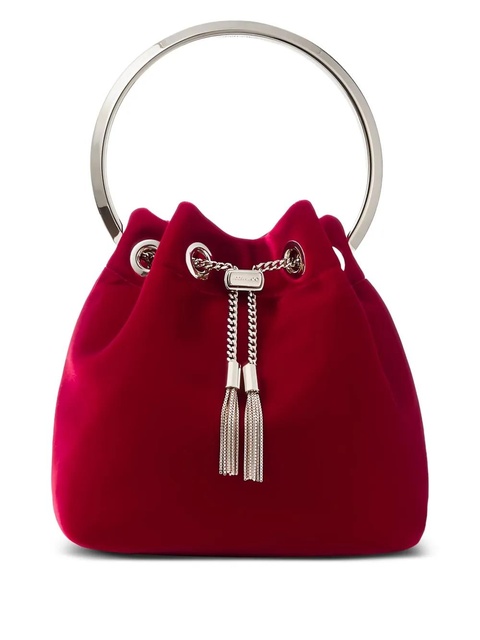 Jimmy Choo Bon Bon ring-top bucket bag - Red - zdjęcie produktu nr 1