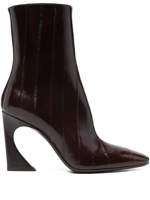 FENDI 105mm Lucida pointed-toe boots - Brown - zdjęcie produktu nr 1