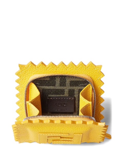 FENDI Raviolo leather keyring - Yellow - zdjęcie produktu nr 2