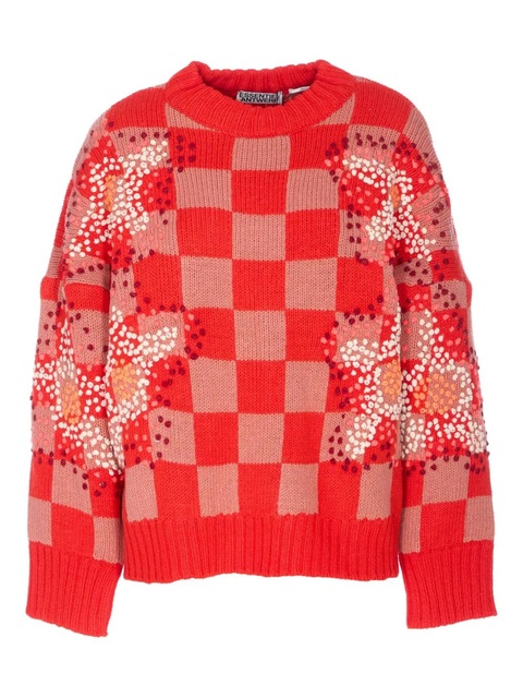 Essentiel Antwerp embroidered check sweater - zdjęcie produktu nr 1