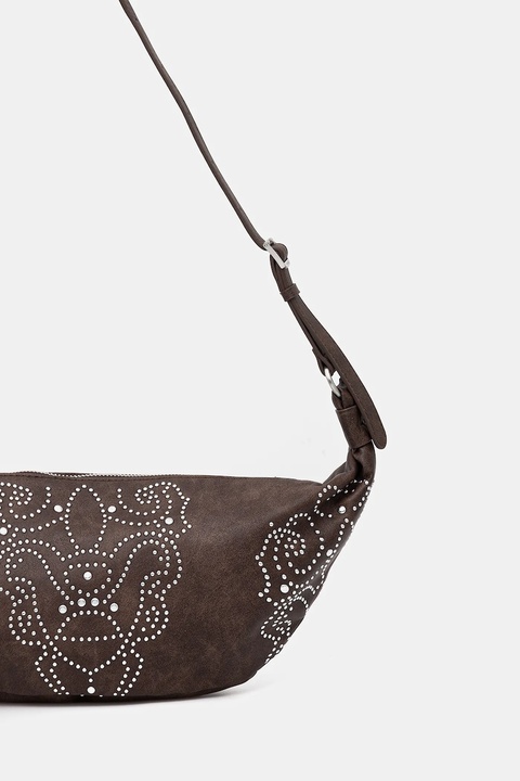 Desigual torebka POKER FACE MUNSTE kolor brązowy 25WAXP33 - zdjęcie produktu nr 2