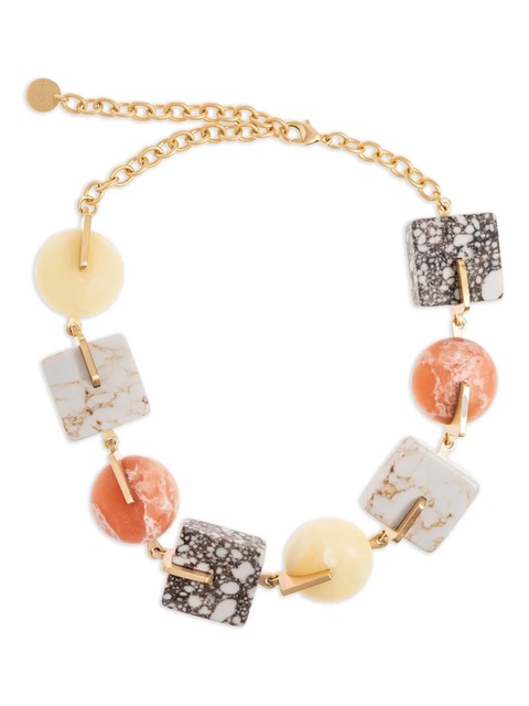 Cult Gaia Laguna stone-gold necklace - Neutrals - zdjęcie produktu nr 1