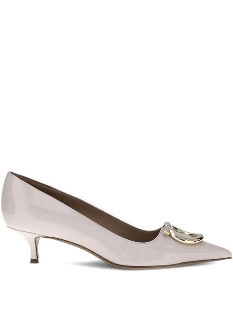 Ferragamo 50mm Gancini patent-leather pumps - Neutrals - zdjęcie produktu nr 1