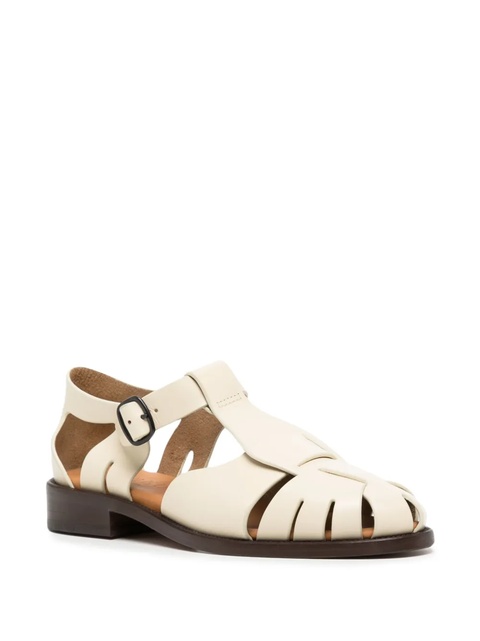 Hereu Pesca cut-out leather sandals - Neutrals - zdjęcie produktu nr 1
