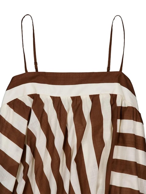 ZIMMERMANN striped maxi dress - Brown - zdjęcie produktu nr 2