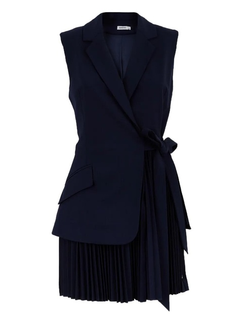 Simkhai Effie pleated wrap dress - Blue - zdjęcie produktu nr 1